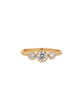 Load image into Gallery viewer, Large diamond trilogy ring
