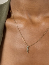 Load image into Gallery viewer, 18k gold & diamond small cascade pendant