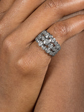 Load image into Gallery viewer, 18ct gold & diamond triple row dotty ring - 2.00ct