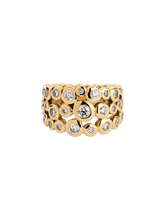 Load image into Gallery viewer, 18ct gold & diamond triple row dotty ring - 2.00ct