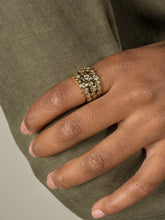 Load image into Gallery viewer, 18ct gold & diamond triple row dotty ring - 2.00ct