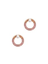 Load image into Gallery viewer, Snaketric disc earrings