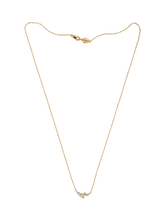 Load image into Gallery viewer, 14k gold stargazer five diamond pendant