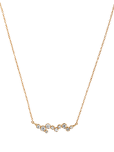 Load image into Gallery viewer, 14k gold stargazer ten diamond pendant