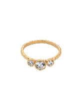 Load image into Gallery viewer, Large diamond trilogy ring
