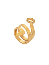 Load image into Gallery viewer, Snaketric ring gold with fancy sapphires
