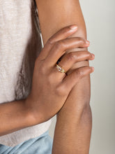 Load image into Gallery viewer, 18k 6mm cushion morganite &amp; diamond stargazer ring
