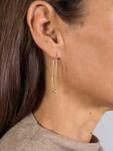 Load image into Gallery viewer, Rose cut diamond threaders
