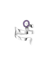 Load image into Gallery viewer, Snaketric bracelet with amethyst
