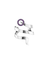 Load image into Gallery viewer, Snaketric bracelet with amethyst
