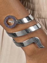 Load image into Gallery viewer, Snaketric bracelet with amethyst
