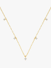 Load image into Gallery viewer, Diamond seven stone celestial necklace
